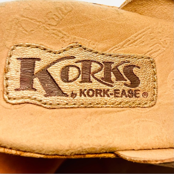 Korks Kork-Ease Metallic Rose Gold Leather Holly Platform Wedges, size 9 40.5 - Picture 6 of 13